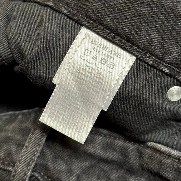 Everlane Curvy Cheeky Jean Black Wash Size 26 Regular - Picture 5 of 7